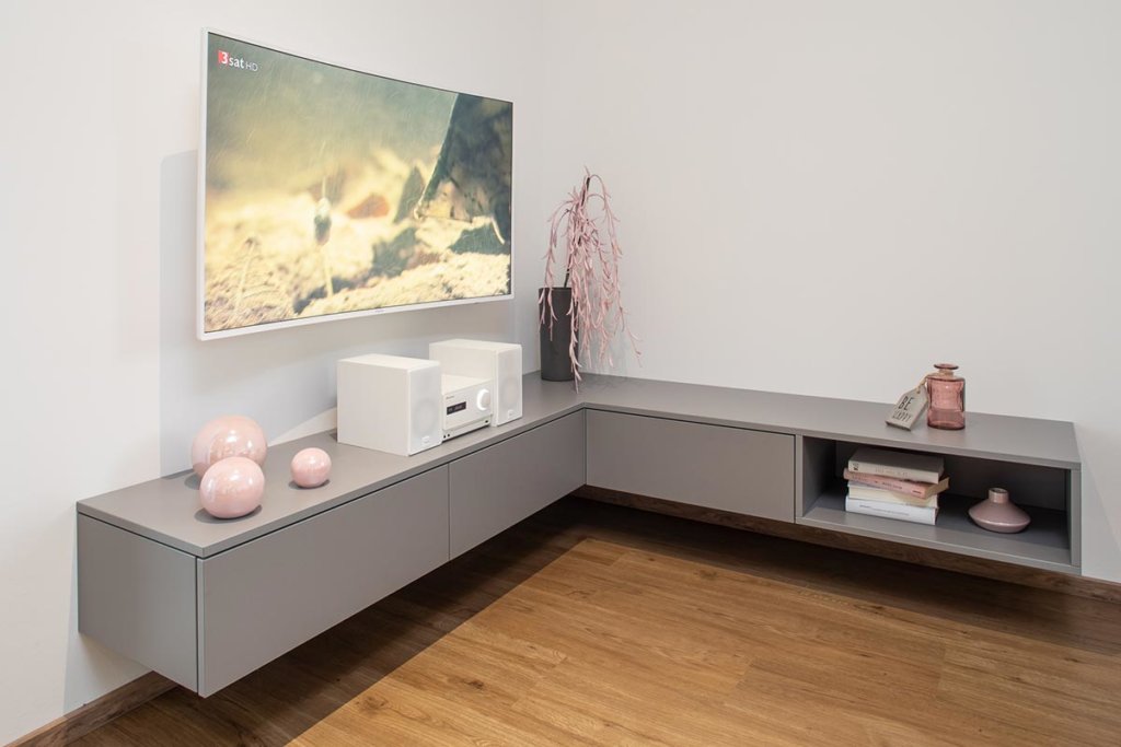 Schrank Achatgrau PE - holzplatte-online.com