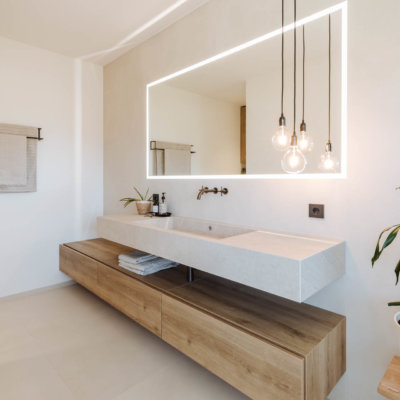 Eiche Evoke Trend Waschtisch Unterschrank im Badezimmer