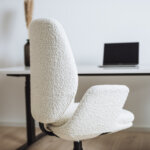 Moderner Bürostuhl mit Bouclé Stoff
